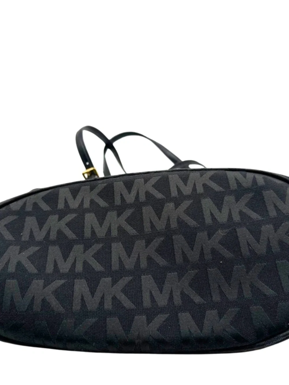 Michael Kors Black Jet Set Medium Signature Jacquard Tote with Gold Tone Accent - Picture 6 of 17